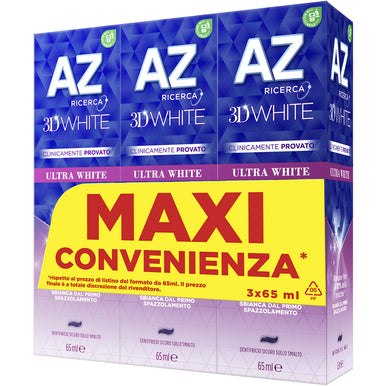 AZ 3DW Ultrawhite65 Mlx3 Pasta de dientes
