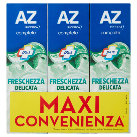 AZ Pasta de dientes delicada frescura 65 mlx3