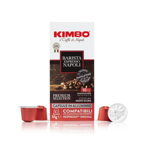 Kimbo Caps X10 Napoli Alluminio Compatibile Nespresso