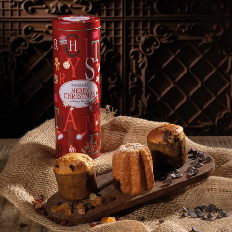 Tris Mignon Panettoncini 280G lattina Rossa Borsari