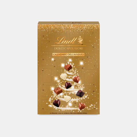 Natale LINDT CALENDARIO AVVENTODOLCI CAPOLAVORI GR.250