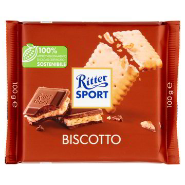 Ritter Tavoletta Di Cioccolato Biscotto E Caramello Gr.100
