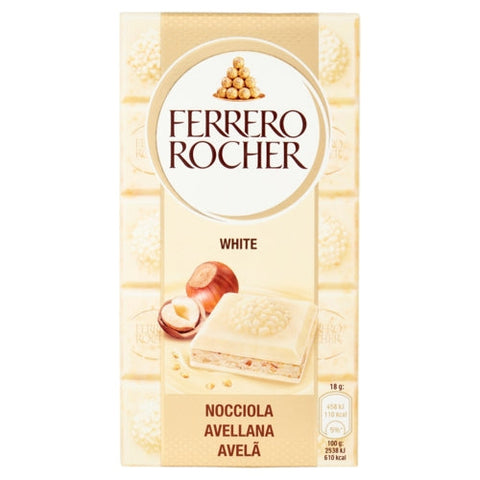 Ferrero Tavoletta Rocher Bianco E Nocciola Gr 90