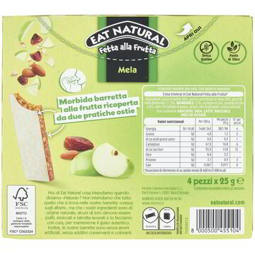 Eat Natural Soft Bars Mela X4gr.100