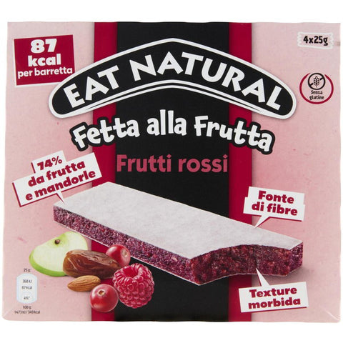 Eat Natural Soft Bars Frutti Rossi X4 Gr.100