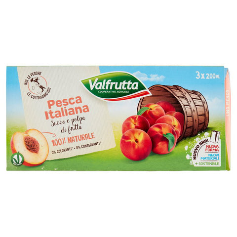Valfrutta Succhi Pesca Brick Ml 200X3