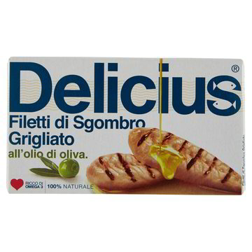 Delicius Filetti Di Sgombro Grigliato Gr.90 Oliva