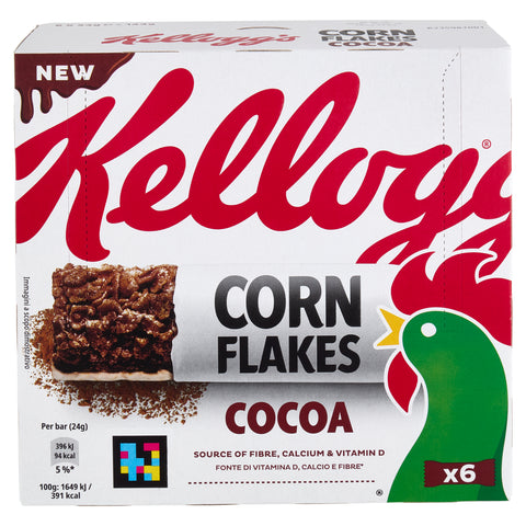 Kellogg Barretta Corn Flakes Cioccolato Gr.144