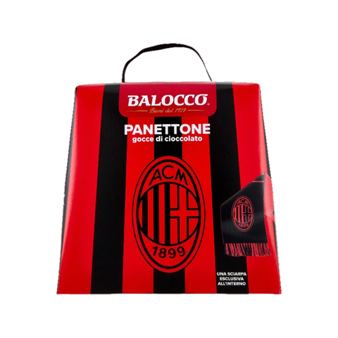 Natale Balocco Panettone Milan con gocce di cioccolato + sciarpa