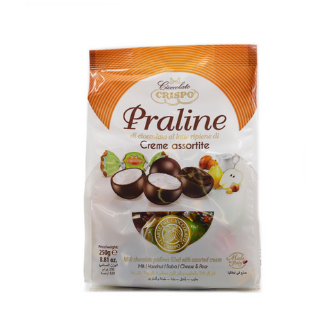 Crispo Praline Di Cioccolato Al Latte Ripiene Assortite Gr.250