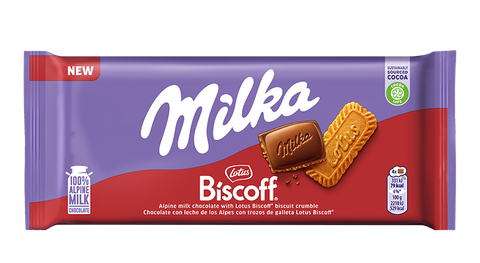 Milka Tavoletta Di Cioccolato Biscoff Lotus Gr.90