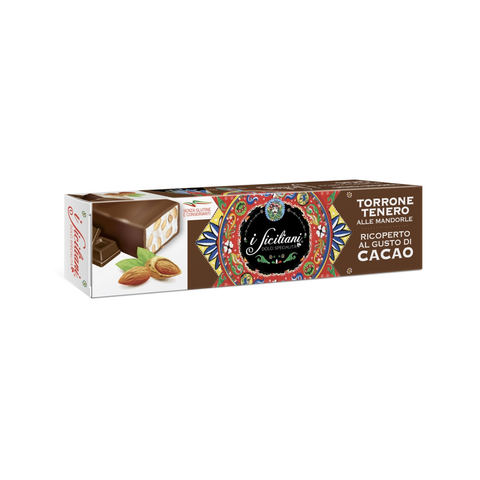 Natale Stecca Torrone Tenero Alle Mandorle Gusto Cacao.