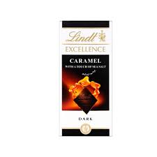 Lindt Tablette mit Karamell und Salzstücken GR.100