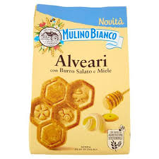 Mulino Bianco Biscotti Alveari Burro Salato E Miele Gr.300