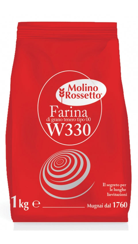 Molino Rossetto Farina Grano Tenero Tipow333 Sempi-Professionale Kg1