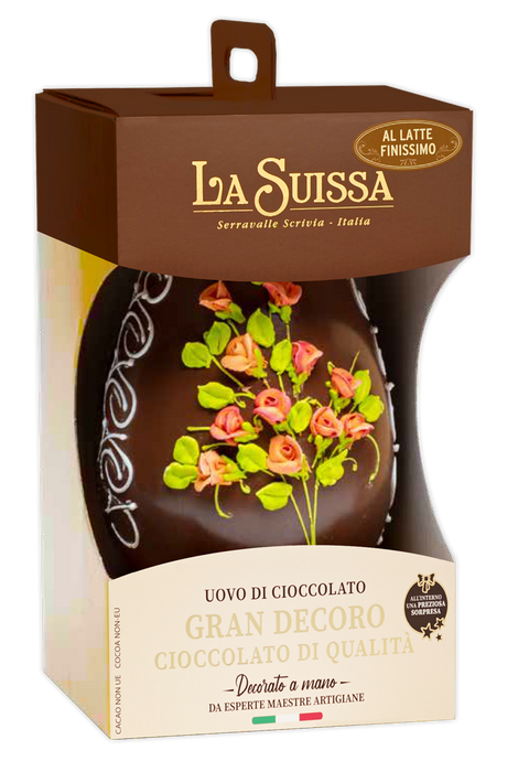 La Suissa Uovo Decorato (MISTE) latte Gr500