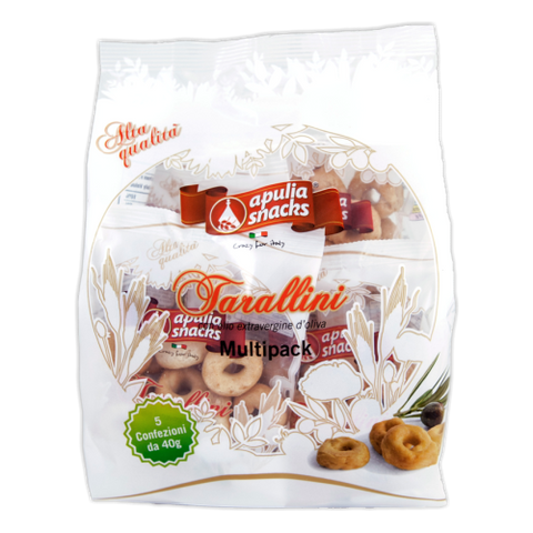 Tesori D'apulia Taralli Pugliesi Multipack X8 Gr 400