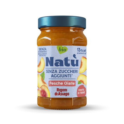 Natu Composta Senza Zucchero Pesche Gialle Gr.240
