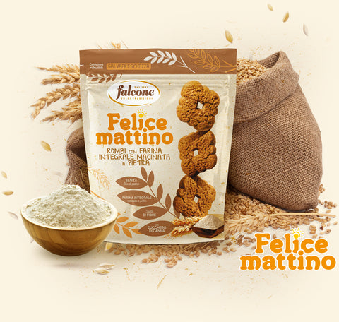 Falcone Biscotti Rombi Con Farina Integrale Macinata A Pietra Gr.500