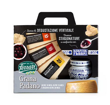 Ferrari Grana Padano 10/20Mesi Cf.Regalo Con Compostefabbri Gr.400