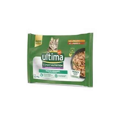 Ultima Cat Wet Expert Nutrition Urinary Pollo & Manzo G 70X4